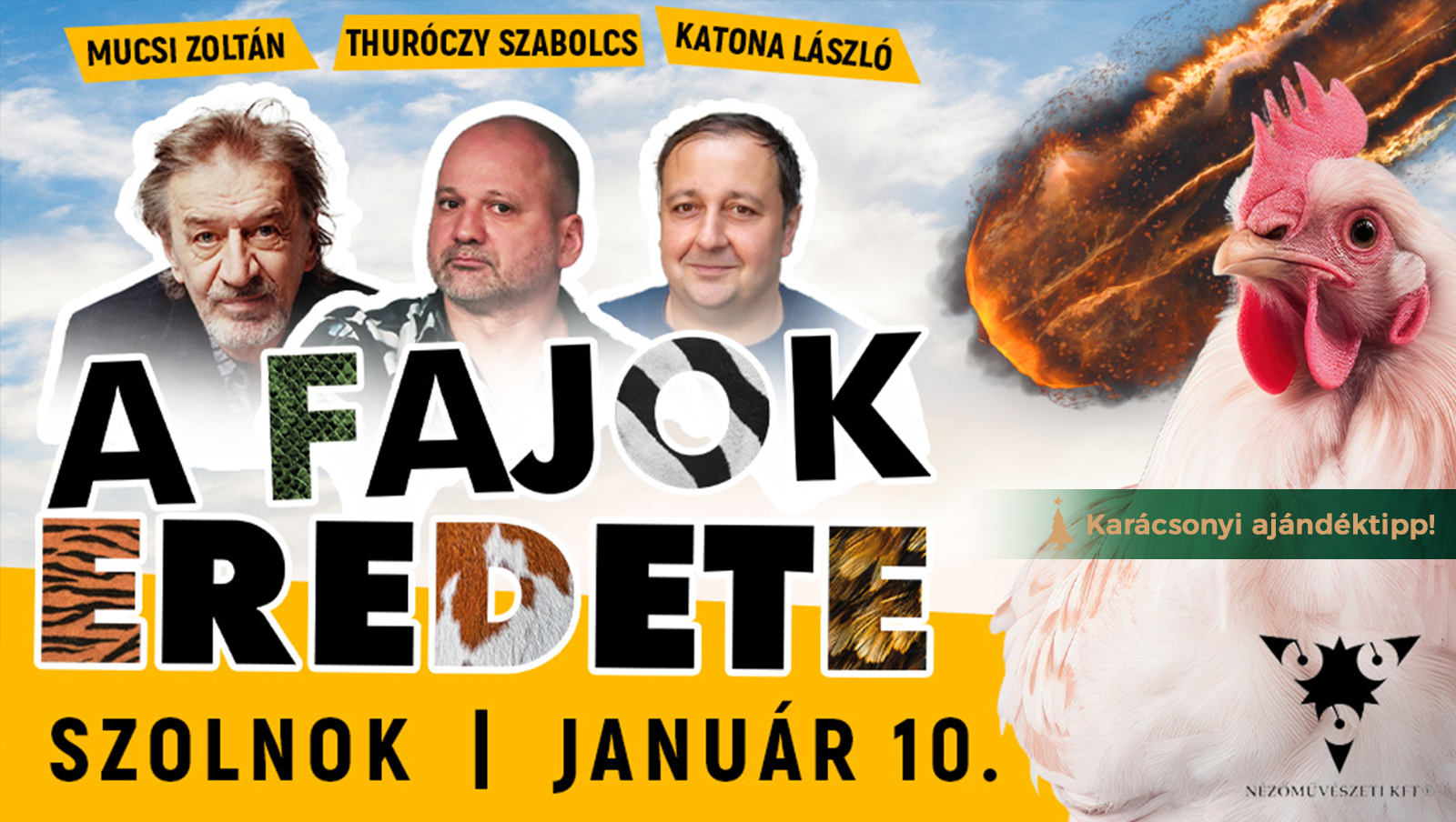 A fajok eredete belépőjegy 1.kat. – Szolnok, 2025.01.10.