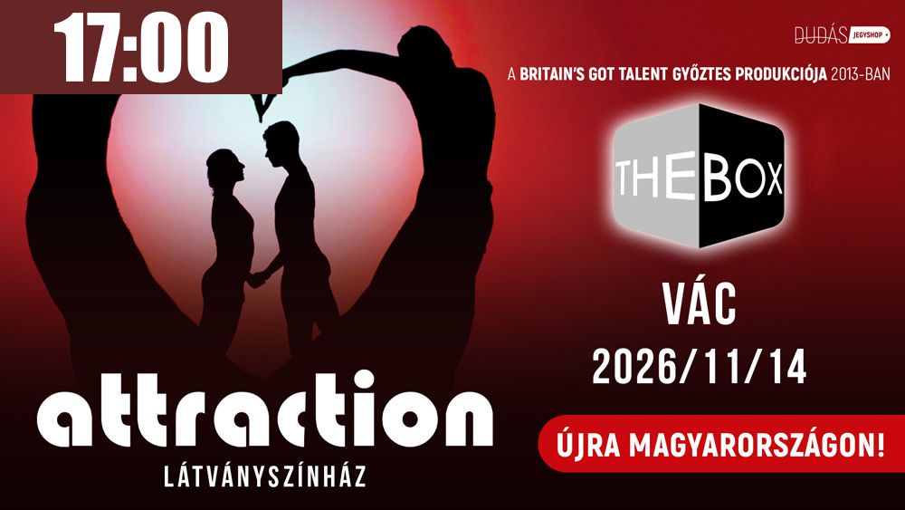 Attraction: The Box belépőjegy 2.kat. Vác, 2026.11.14. 17:00