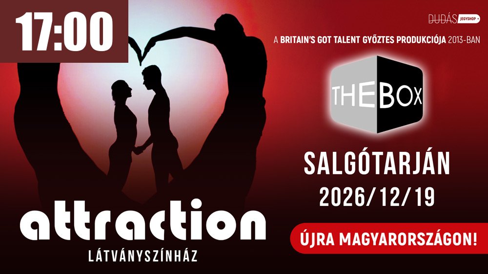 Attraction: The Box belépőjegy 2.kat. Salgótarján, 2026.12.19. 17:00