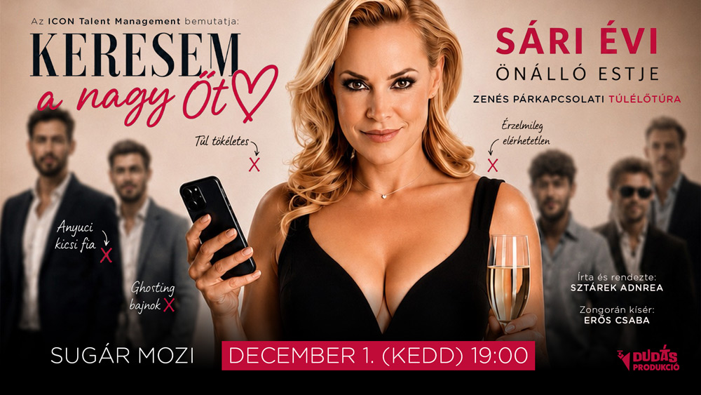 Keresem a nagy Őt belépőjegy 2.kat. Sugár Mozi, 2026.12.01.
