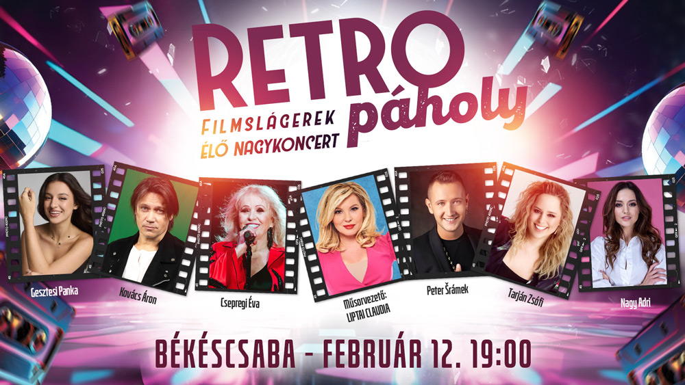 Retropáholy belépőjegy 3.kat. Békéscsaba, 2027.02.12.