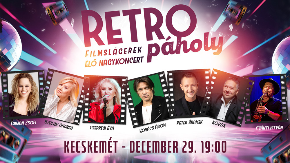 Retropáholy belépőjegy 3.kat. Kecskemét, 2026.12.29.
