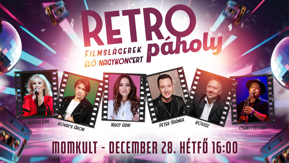 Retropáholy belépőjegy 3.kat. MOMKult, 2026.12.28. 16:00
