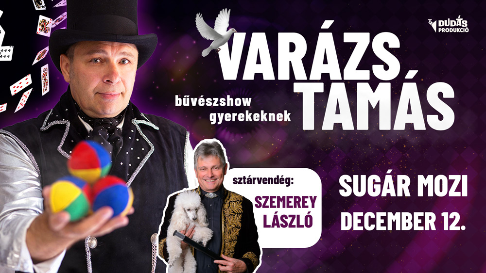 Varázs Tamás belépőjegy Sugár mozi, 2026.12.12.