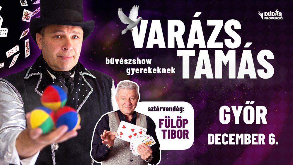Varázs Tamás belépőjegy 1.kat. Győr, 2026.12.06.